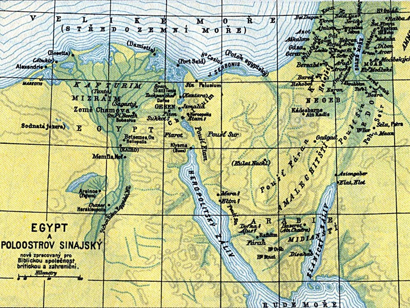 Egypt a poloostrov Sinajsk/Egypt and peninsula Sinai